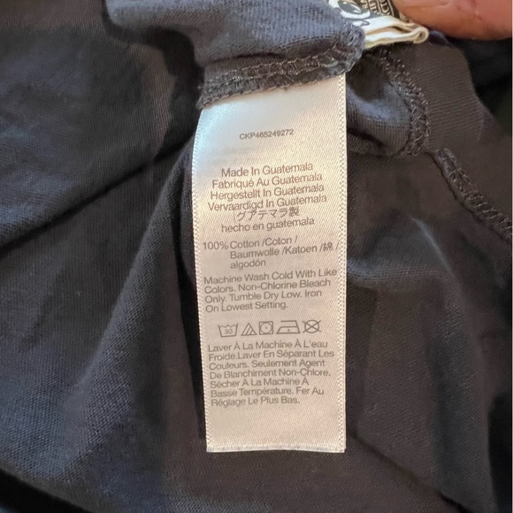 Madewell Gray Cropped T-Shirt Size Large - Picture 5 of 8